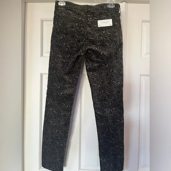 BNWT Adriano Goldschmied AG Velvet Paisley Jeans