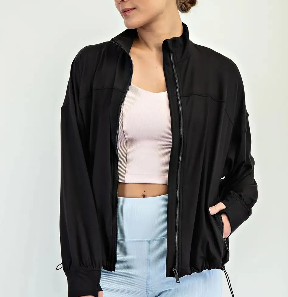 Bomber Active Jacket: Black