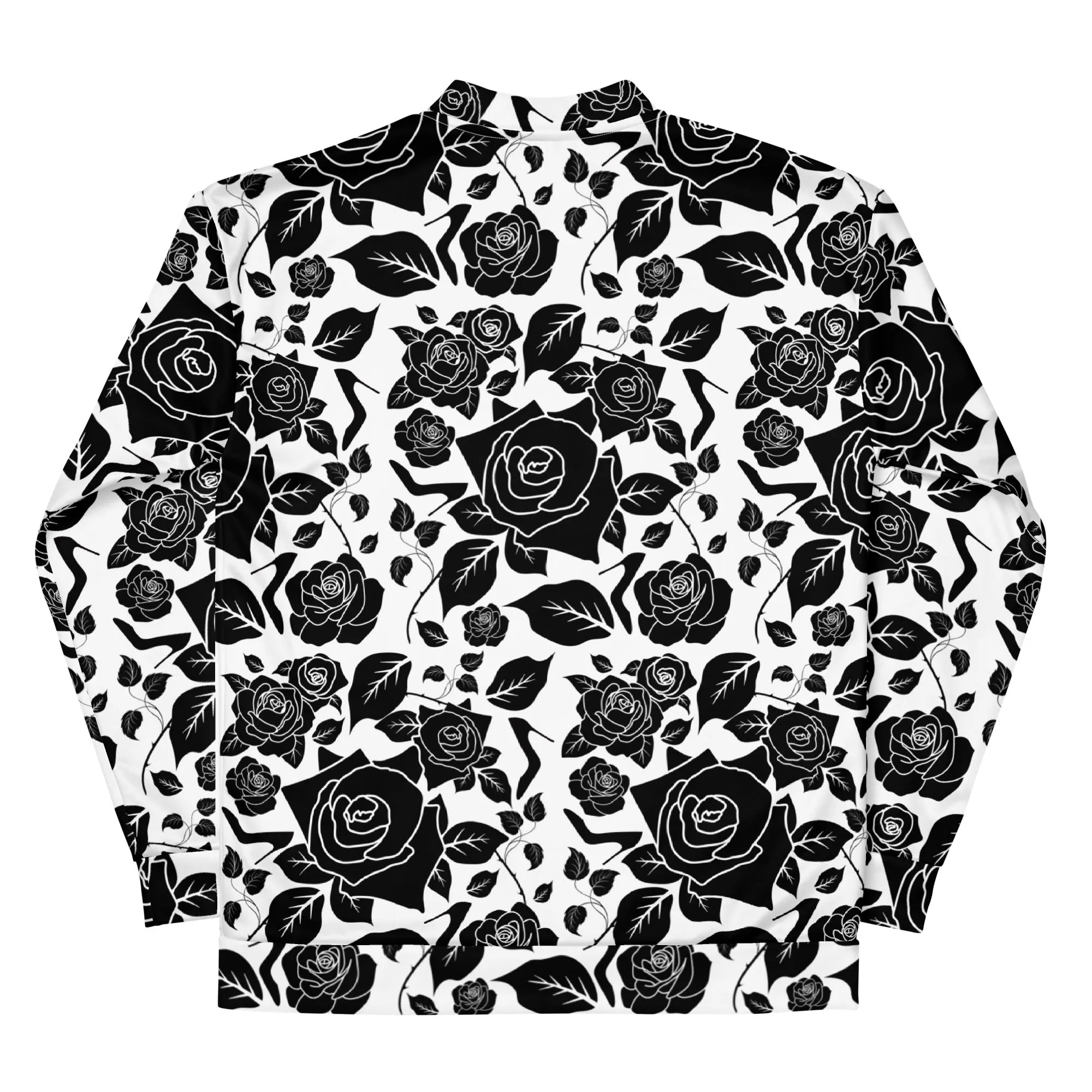 Bomber Jacket 'Black Roses'