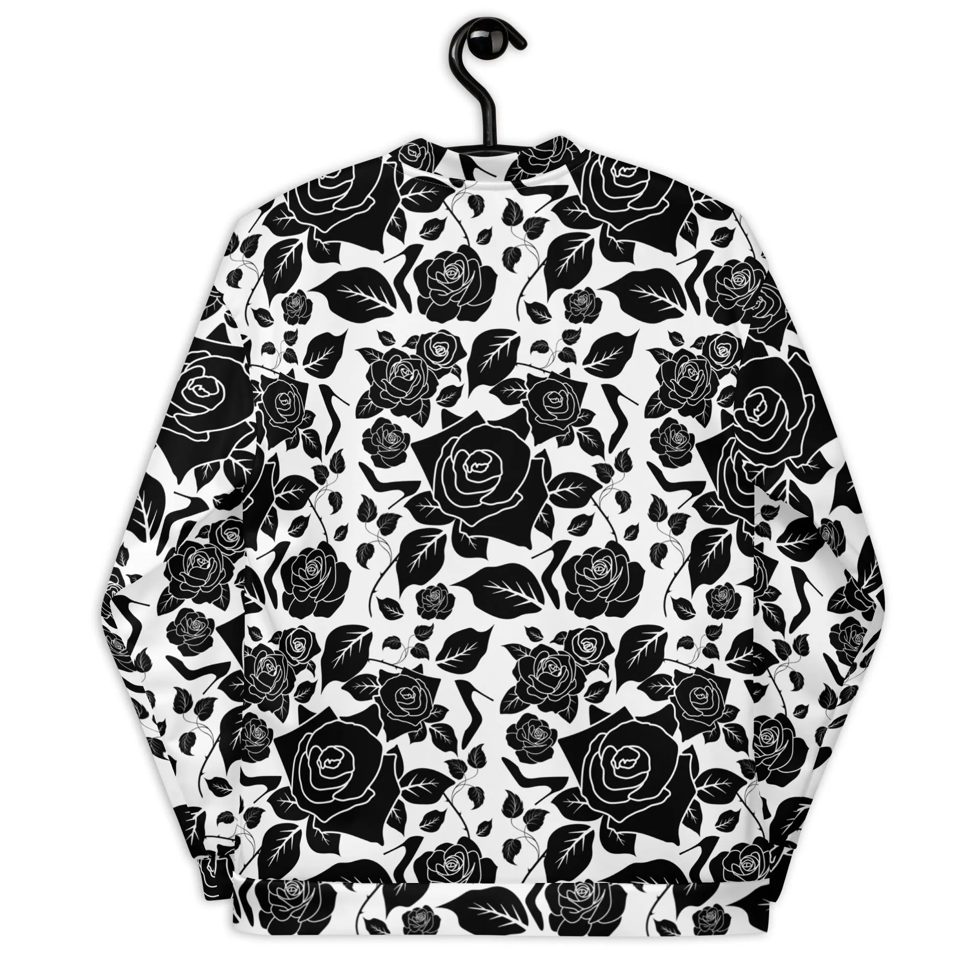 Bomber Jacket 'Black Roses'