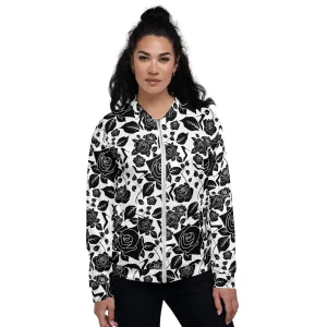 Bomber Jacket 'Black Roses'