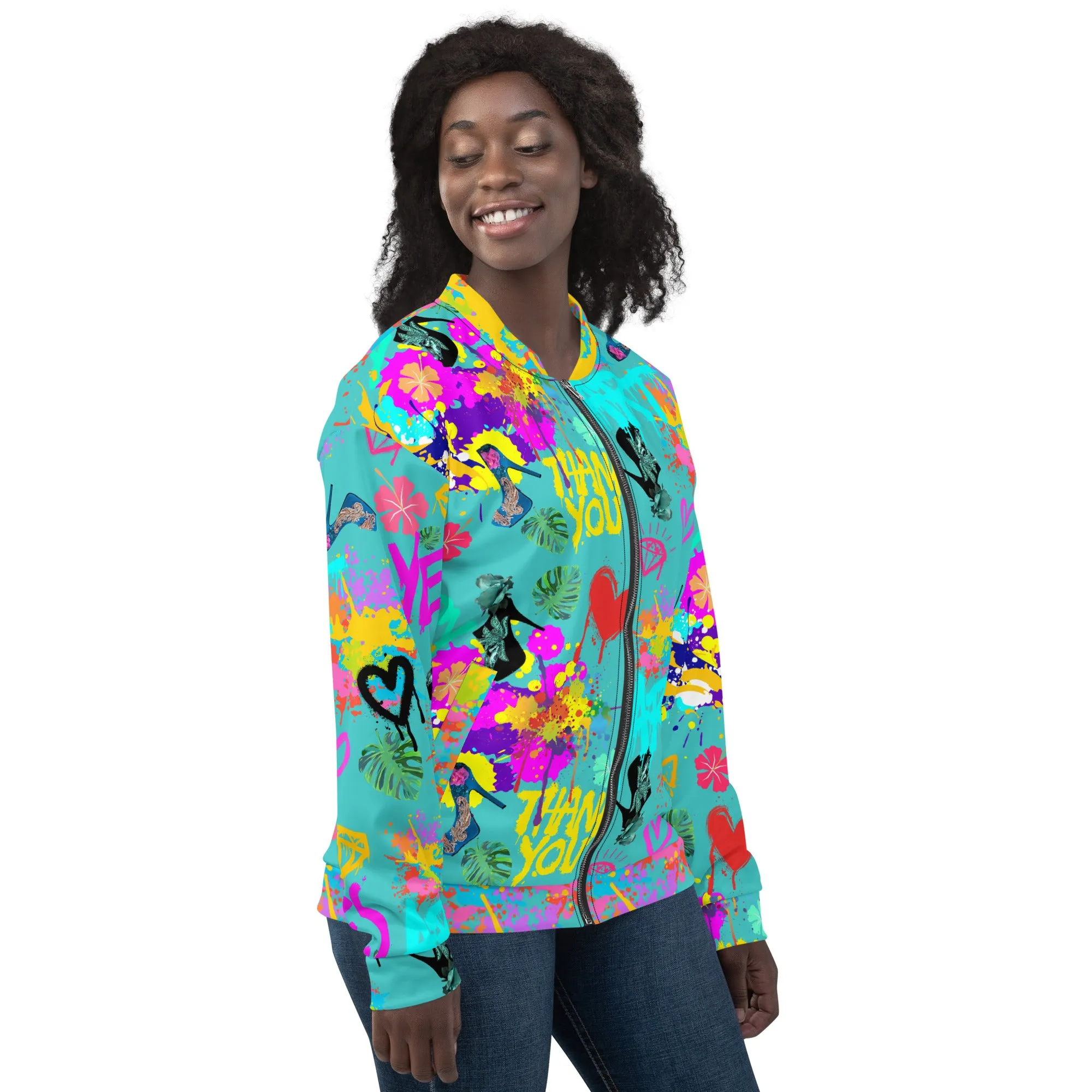 Bomber Jacket 'Miami Art'