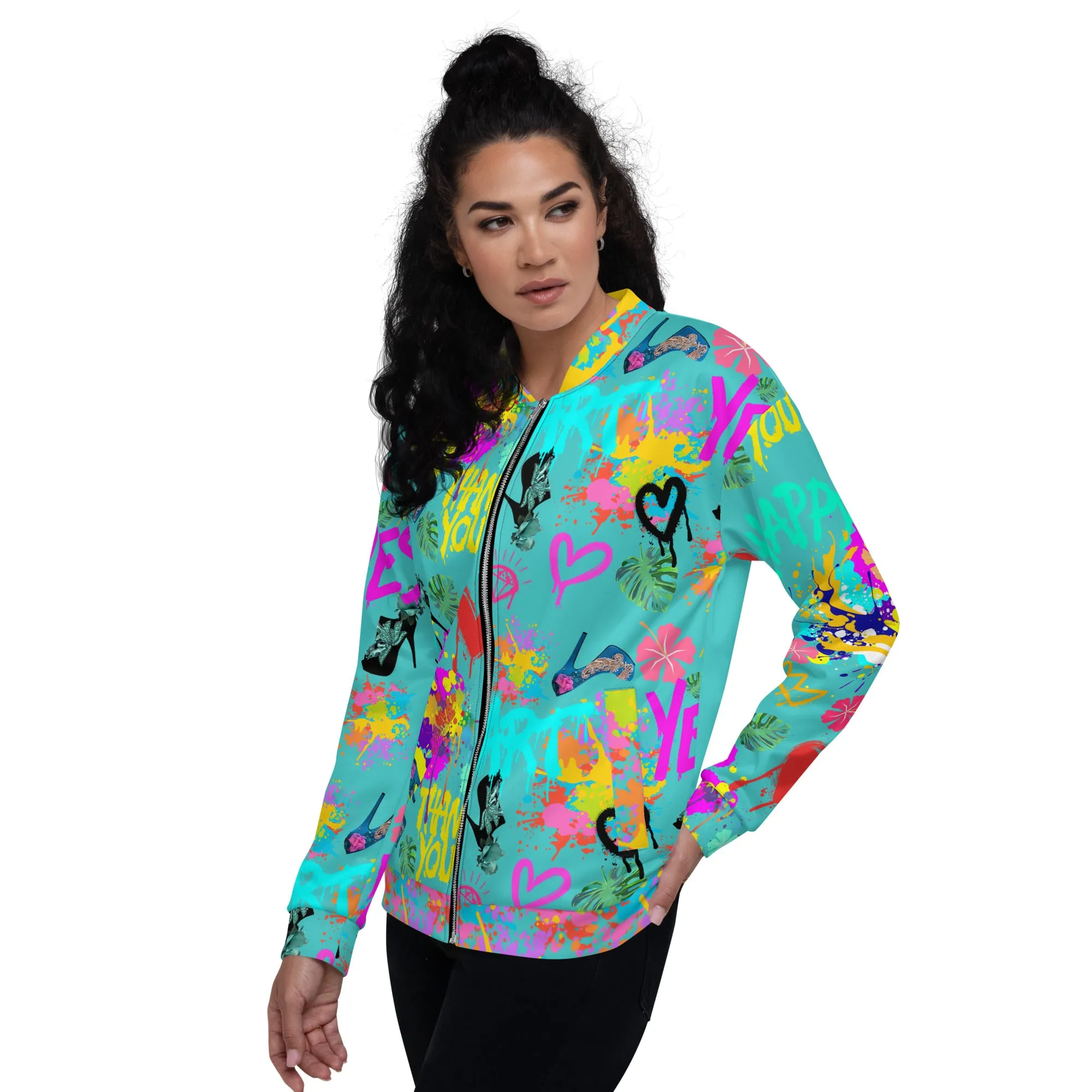 Bomber Jacket 'Miami Art'
