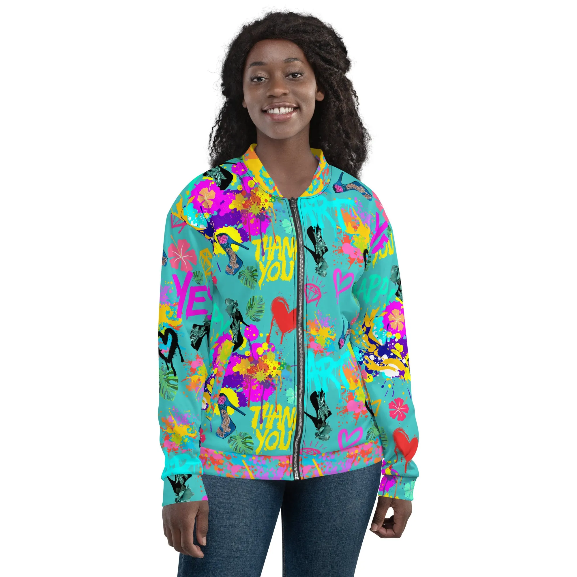 Bomber Jacket 'Miami Art'