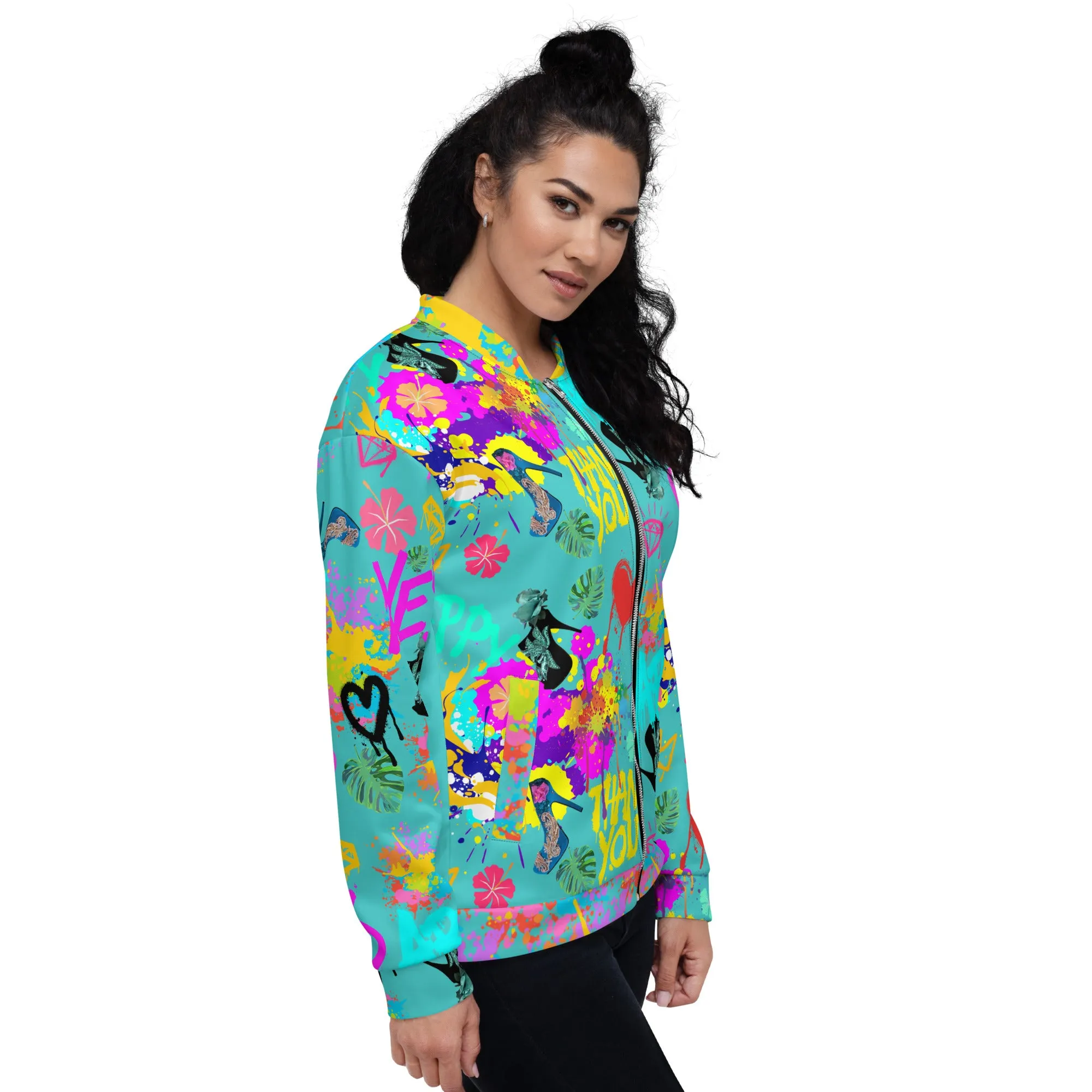Bomber Jacket 'Miami Art'