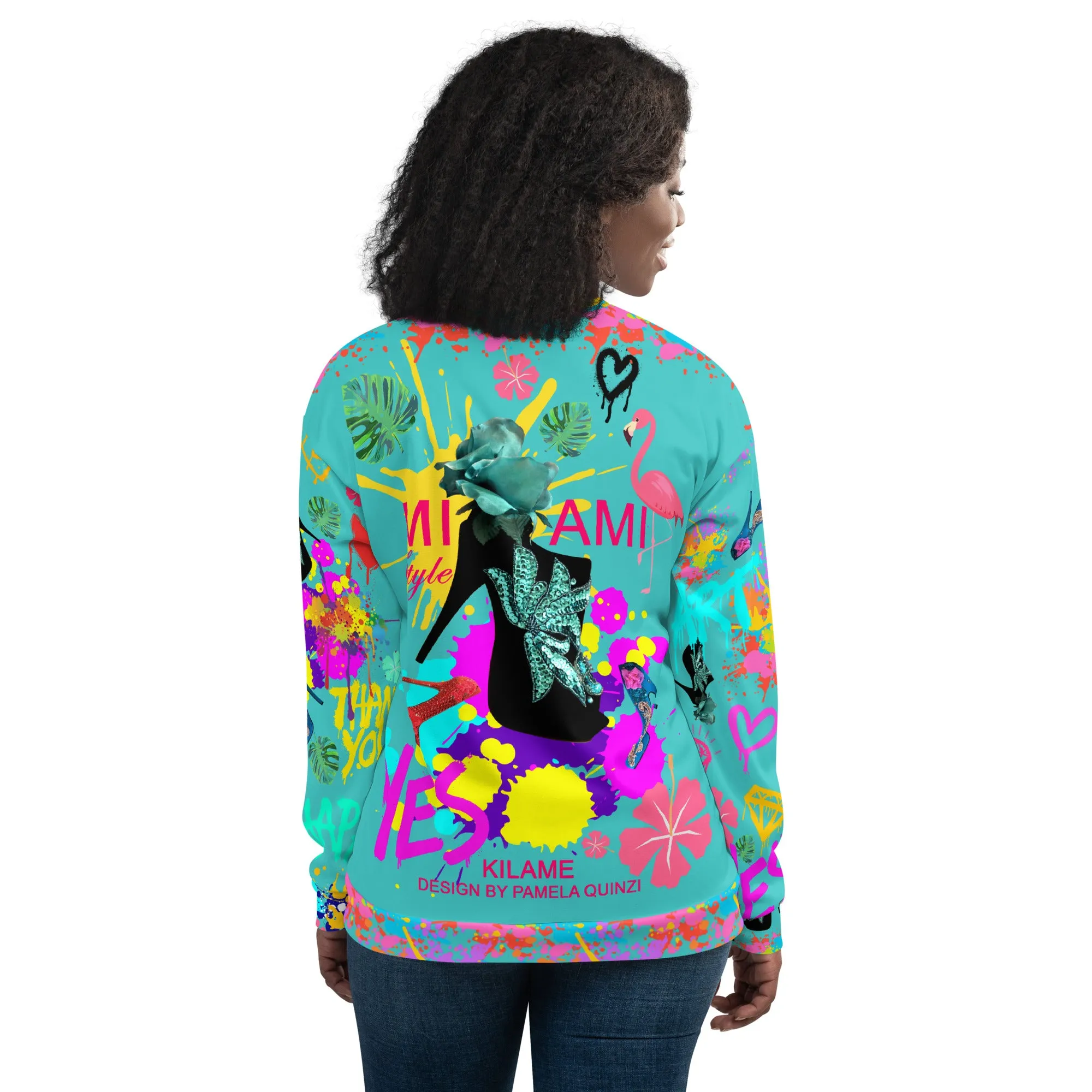 Bomber Jacket 'Miami Art'