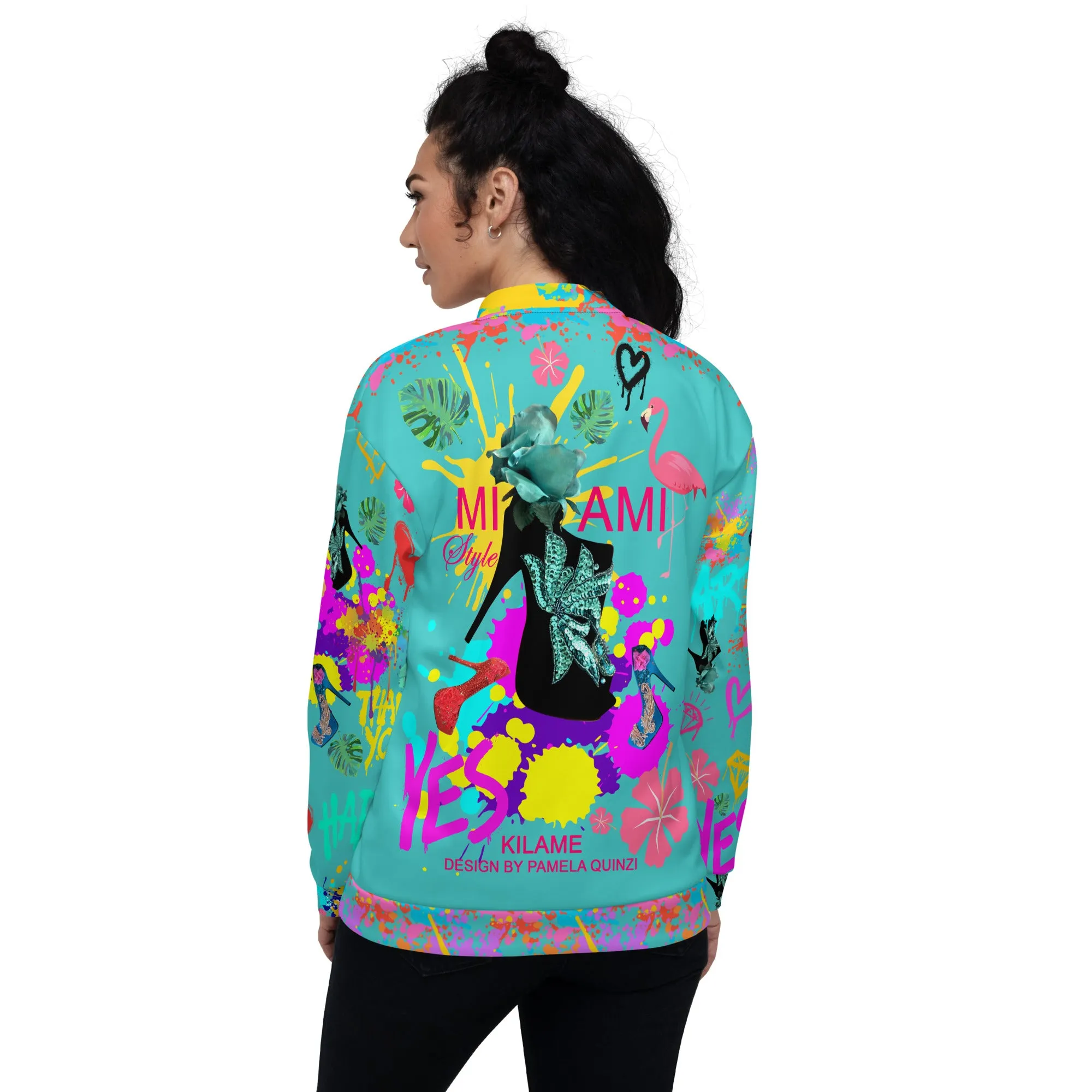 Bomber Jacket 'Miami Art'