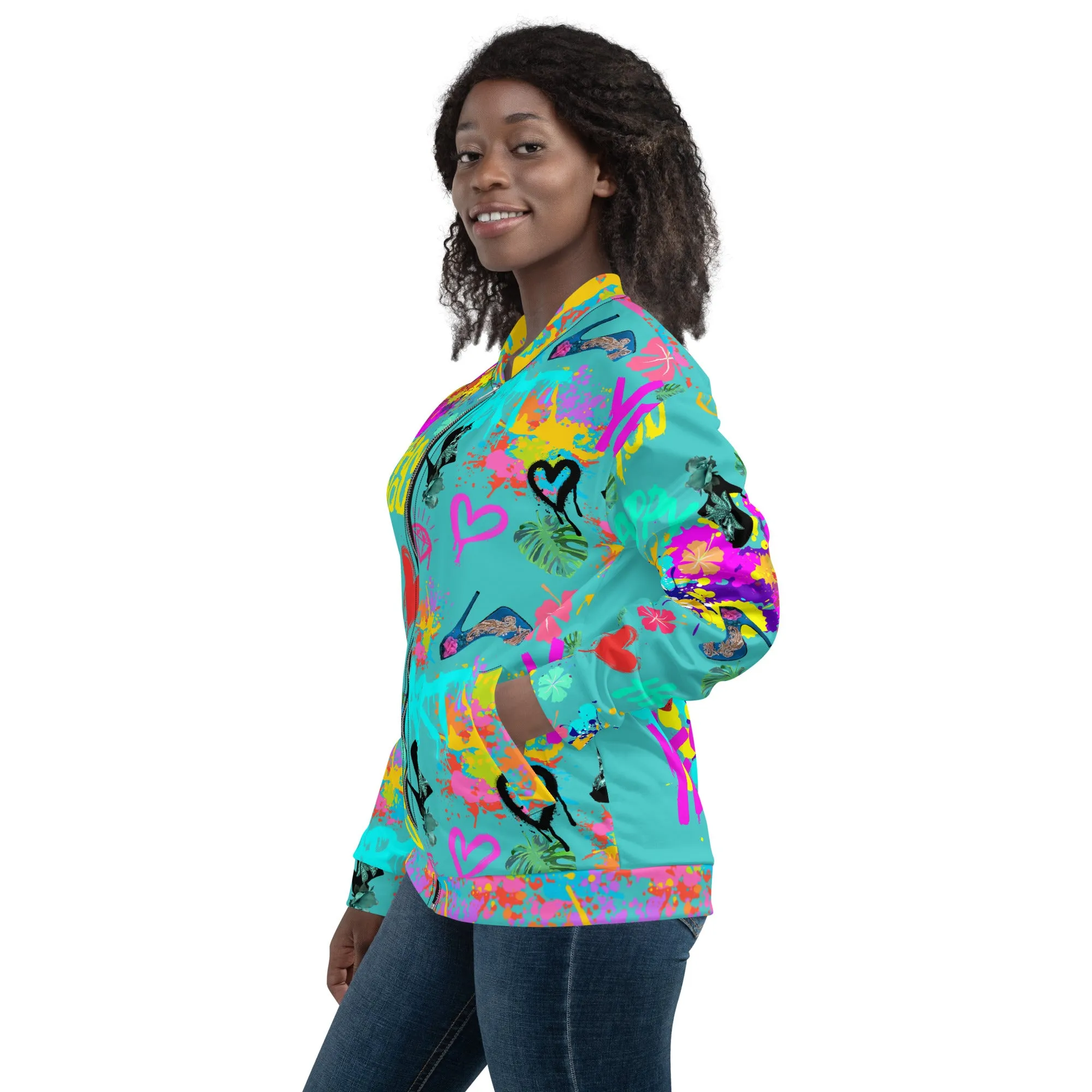 Bomber Jacket 'Miami Art'