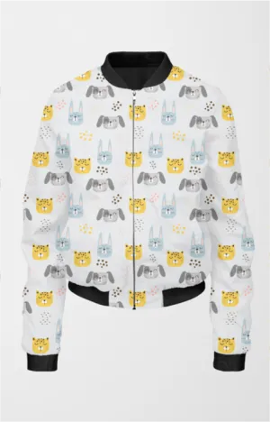 Bomber Jacket (Women) - Animal Friends