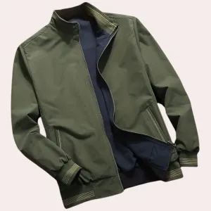 Bomber Sage™ | Men's Army Green Bomber Jacket | Lightweight, Breathable, All-Season Design
