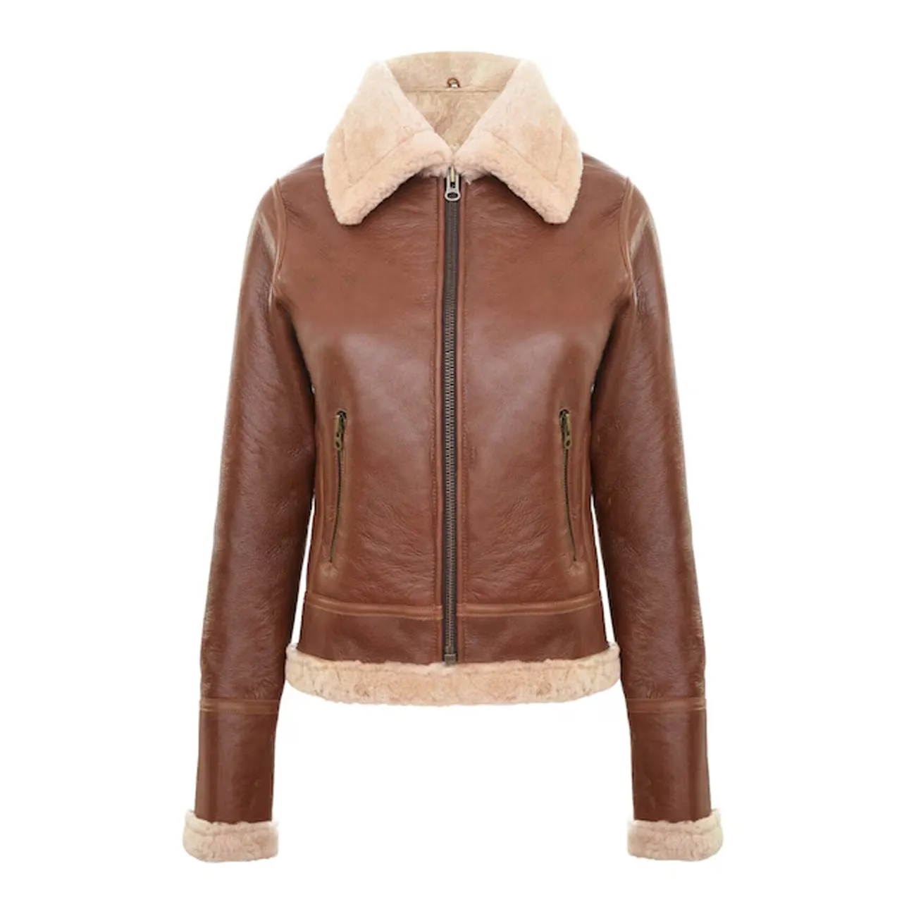 Bomber Womens Leather Jacket