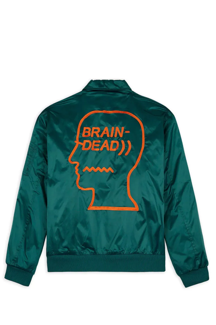 BRAIN DEAD BD BOMBER JACKET MALLARD