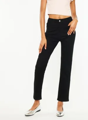 Briar Black Straight Jeans