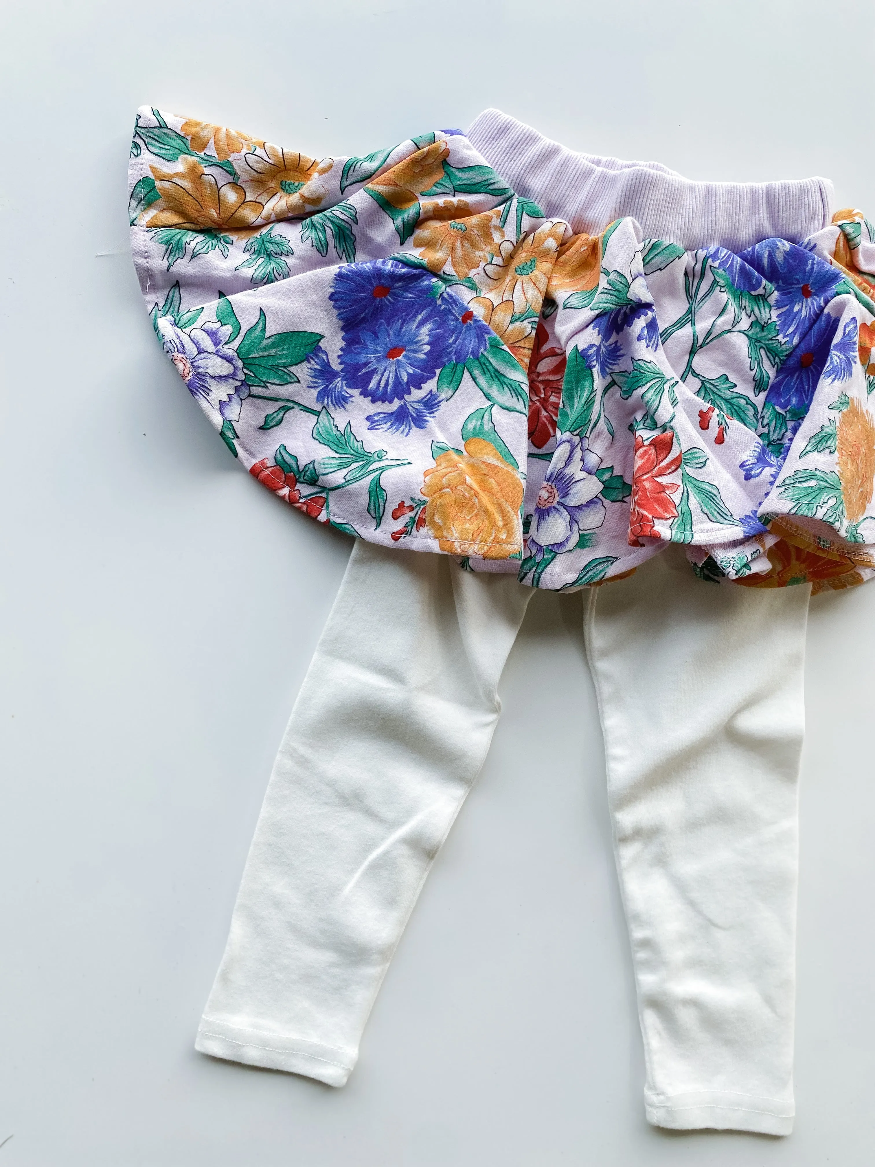 Bright Floral Skirt and Jacket Set