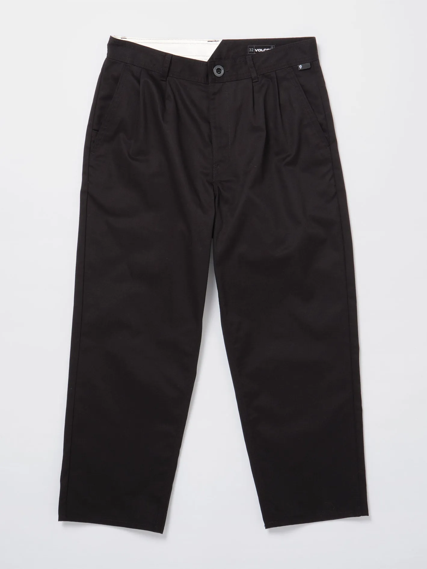 Briqlayer Plissee Chinohose - BLACK