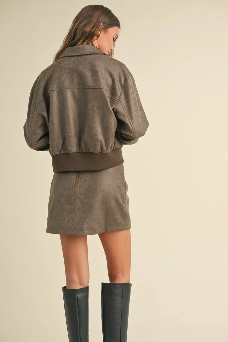 Brown Bomber Jacket