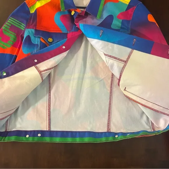 Bruce Glen Juicy Denim Jacket Multicolor Unisex Jacket Size M