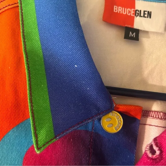 Bruce Glen Juicy Denim Jacket Multicolor Unisex Jacket Size M
