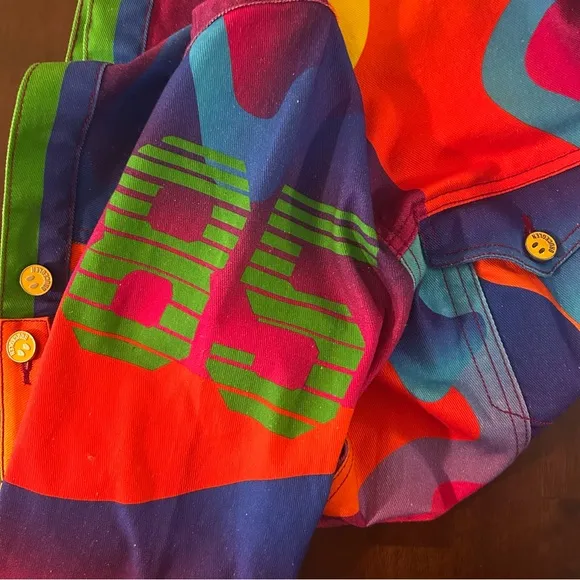 Bruce Glen Juicy Denim Jacket Multicolor Unisex Jacket Size M