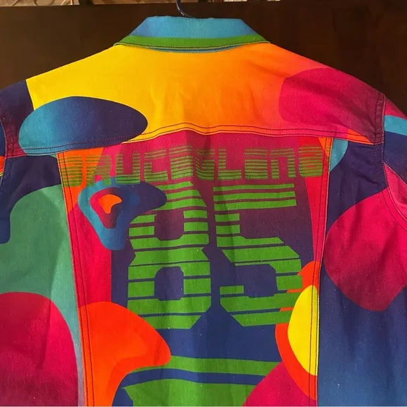 Bruce Glen Juicy Denim Jacket Multicolor Unisex Jacket Size M