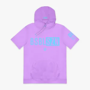 BSBL-SZN Short Sleeve Hoodie V3 - Lavender/Light Blue