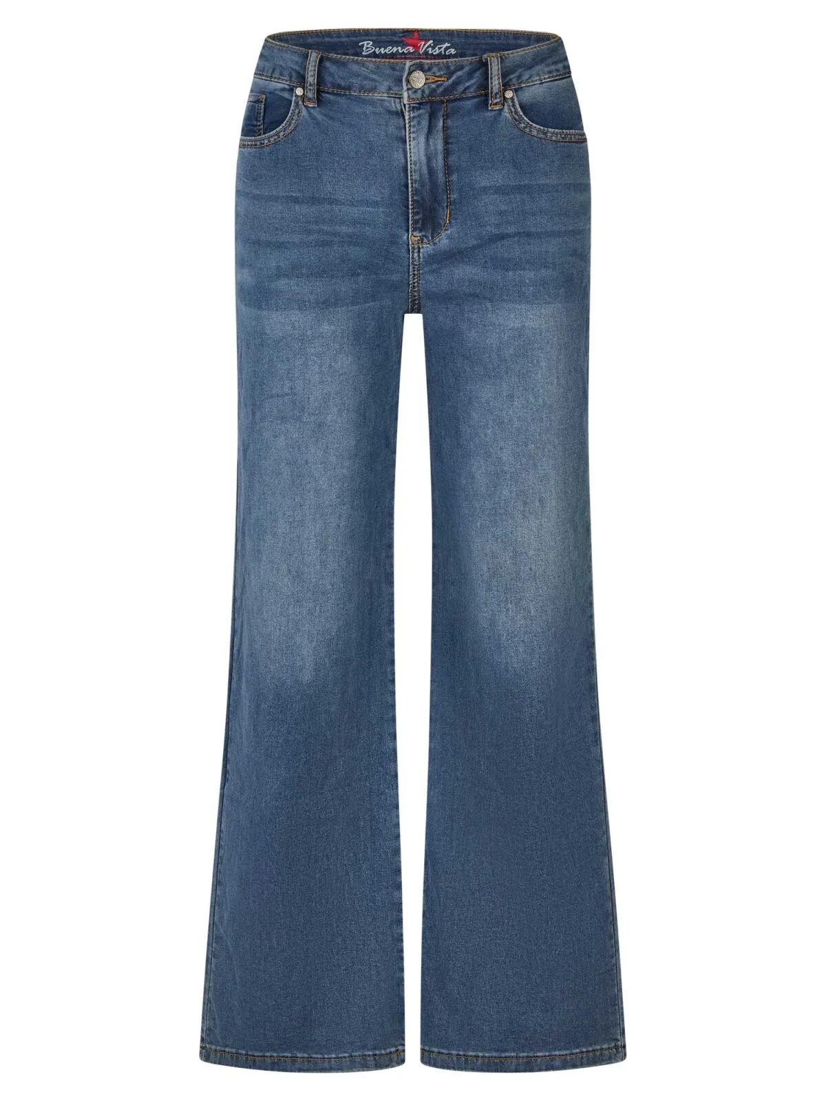 Buena Vista | Wide Leg Stretch Denim Jeans | 377 darkblue