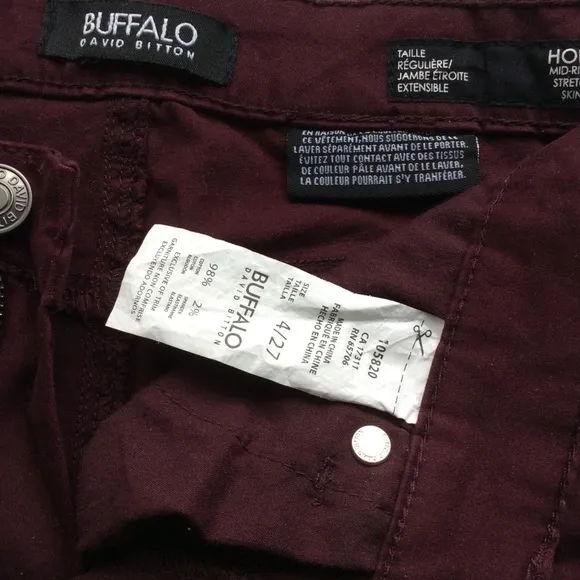 Buffalo David Button Hope Mid Rise/Skinny Jeans
