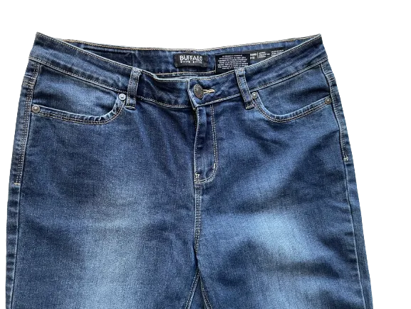 Buffalo Mid-Rise Straight Leg Stretch Jeans