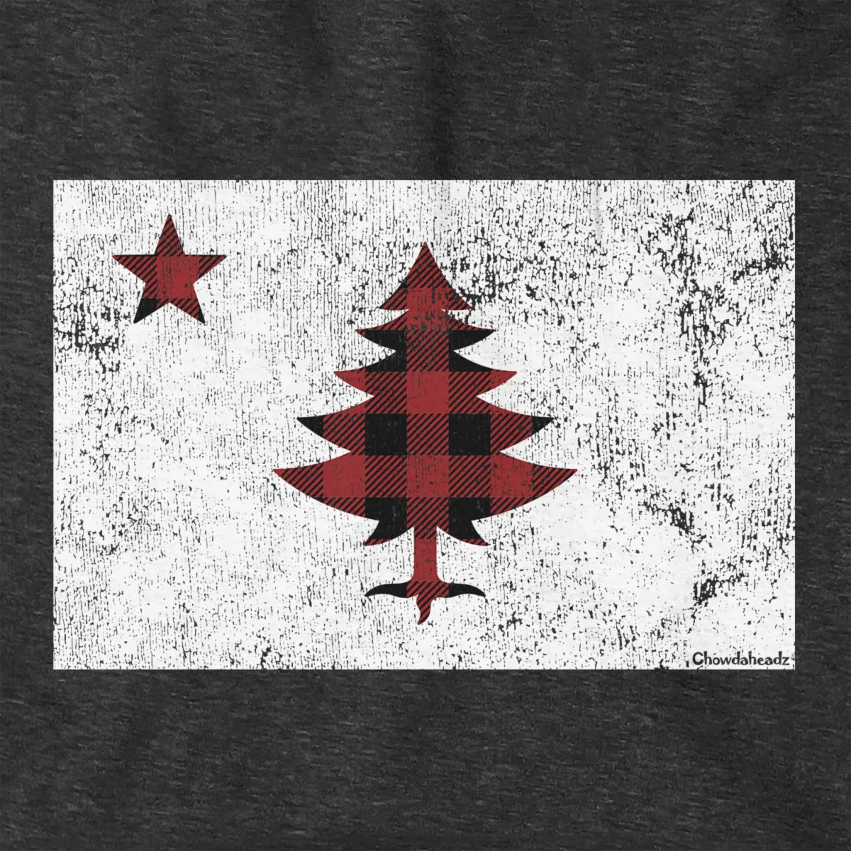 Buffalo Plaid Maine Flag Hoodie