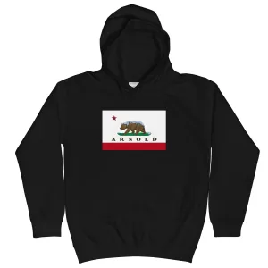 CA Flag Arnold Kids Hoodie