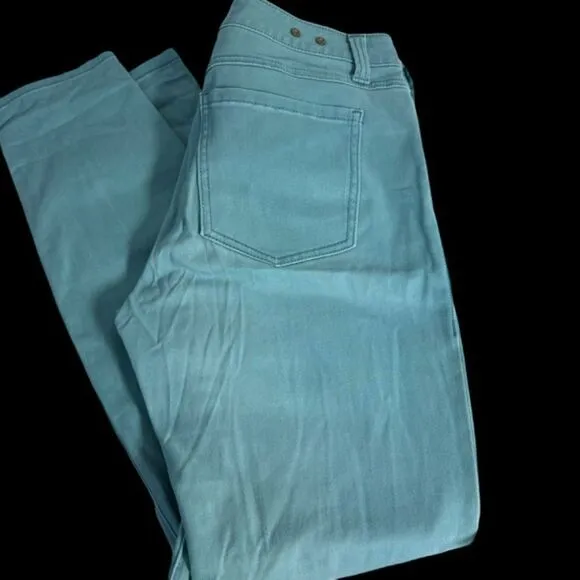 Cabi Tidal Blue Skinny Stretch Mid Rise Jeans Sz 6