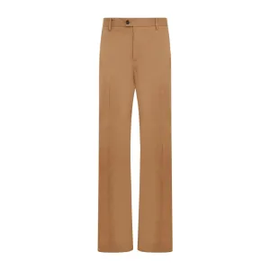 Camera Strap Chino Camel Cotton Pants