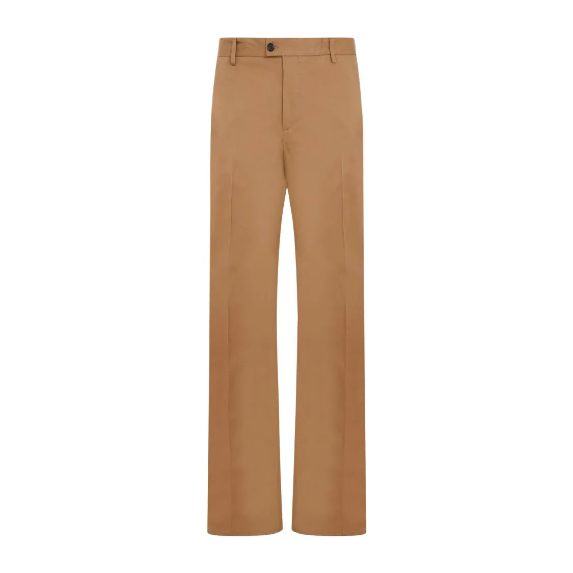 Camera Strap Chino Camel Cotton Pants