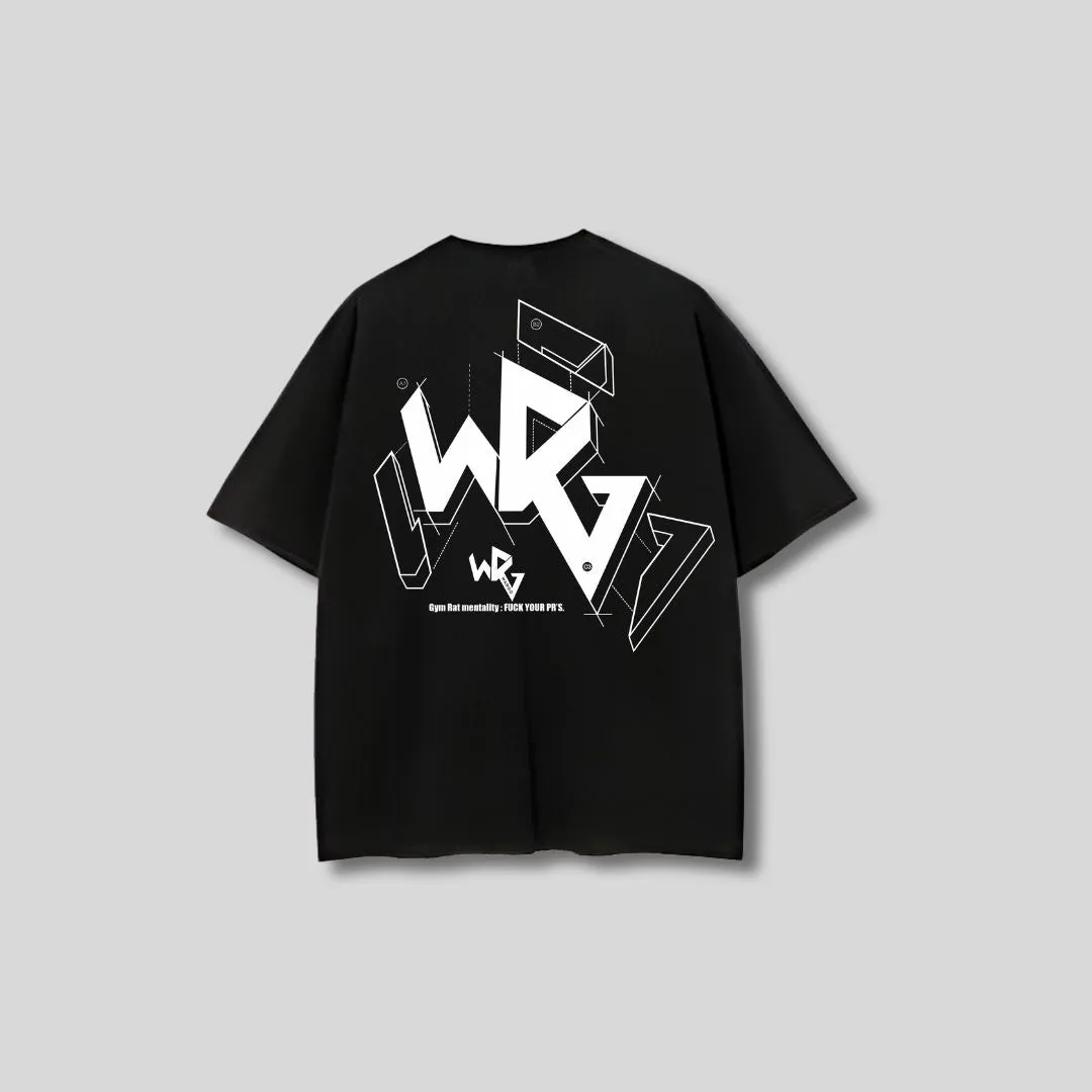 CAMISETA OVERSIZE ANAGRAMA - BLACK