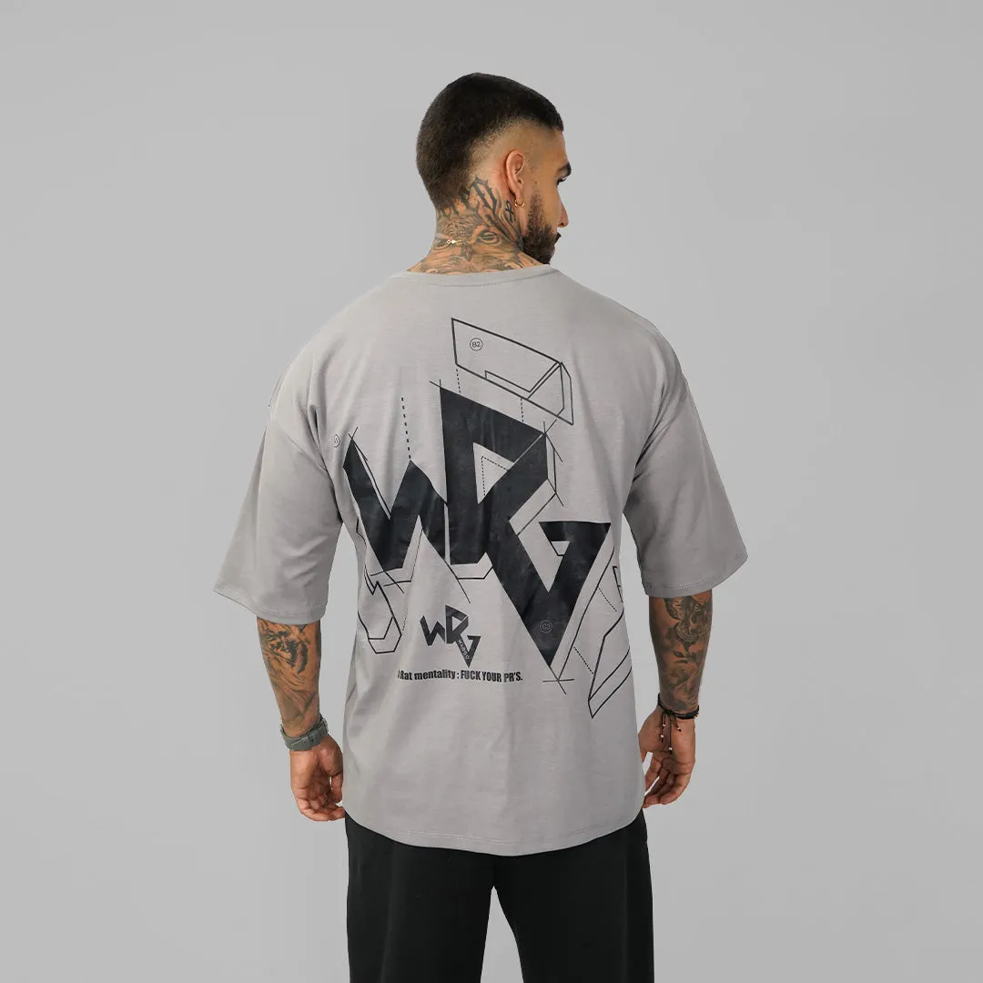CAMISETA OVERSIZE ANAGRAMA - GRAY
