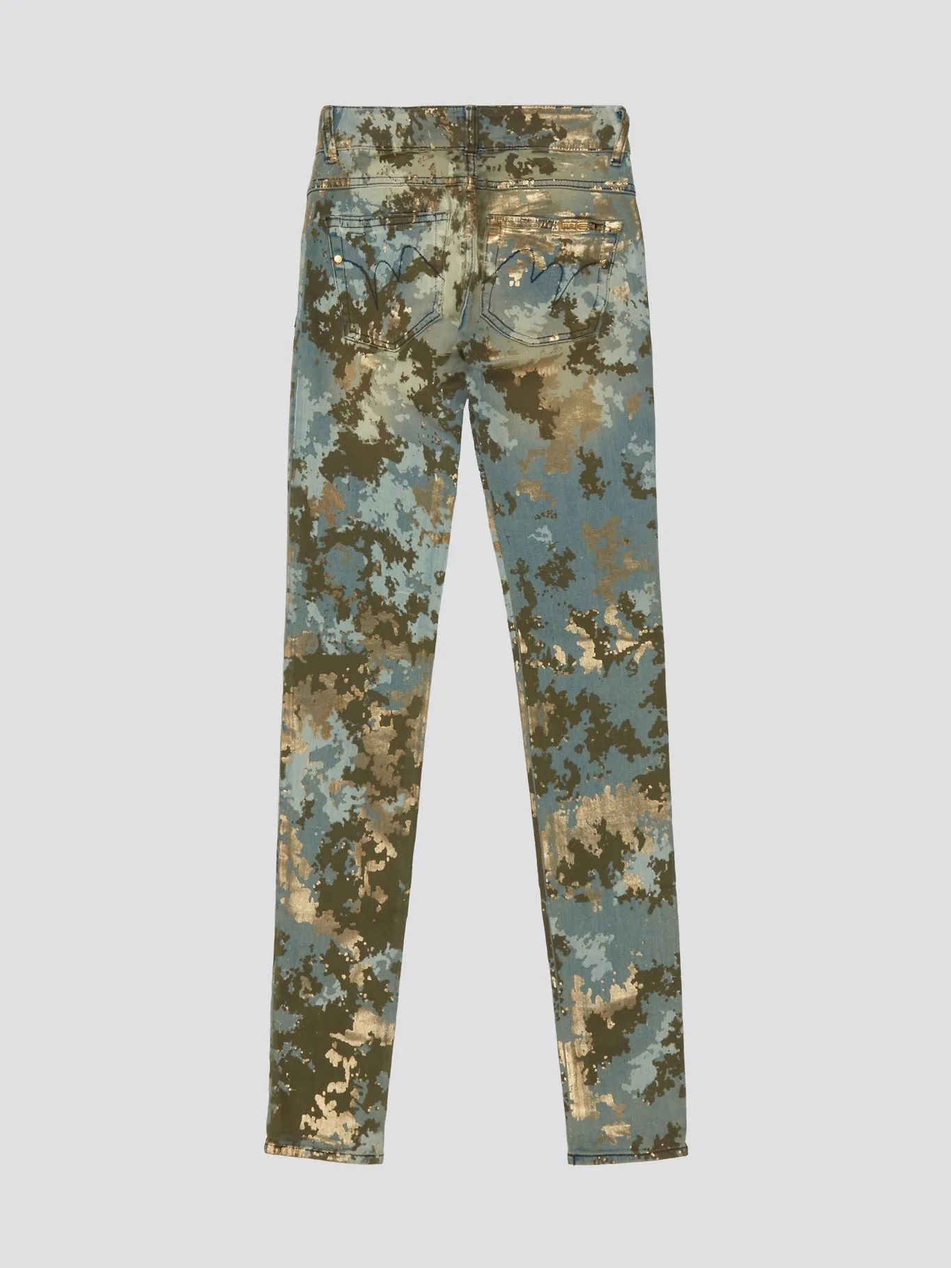 Camo Skinny Fit Denim Jeans