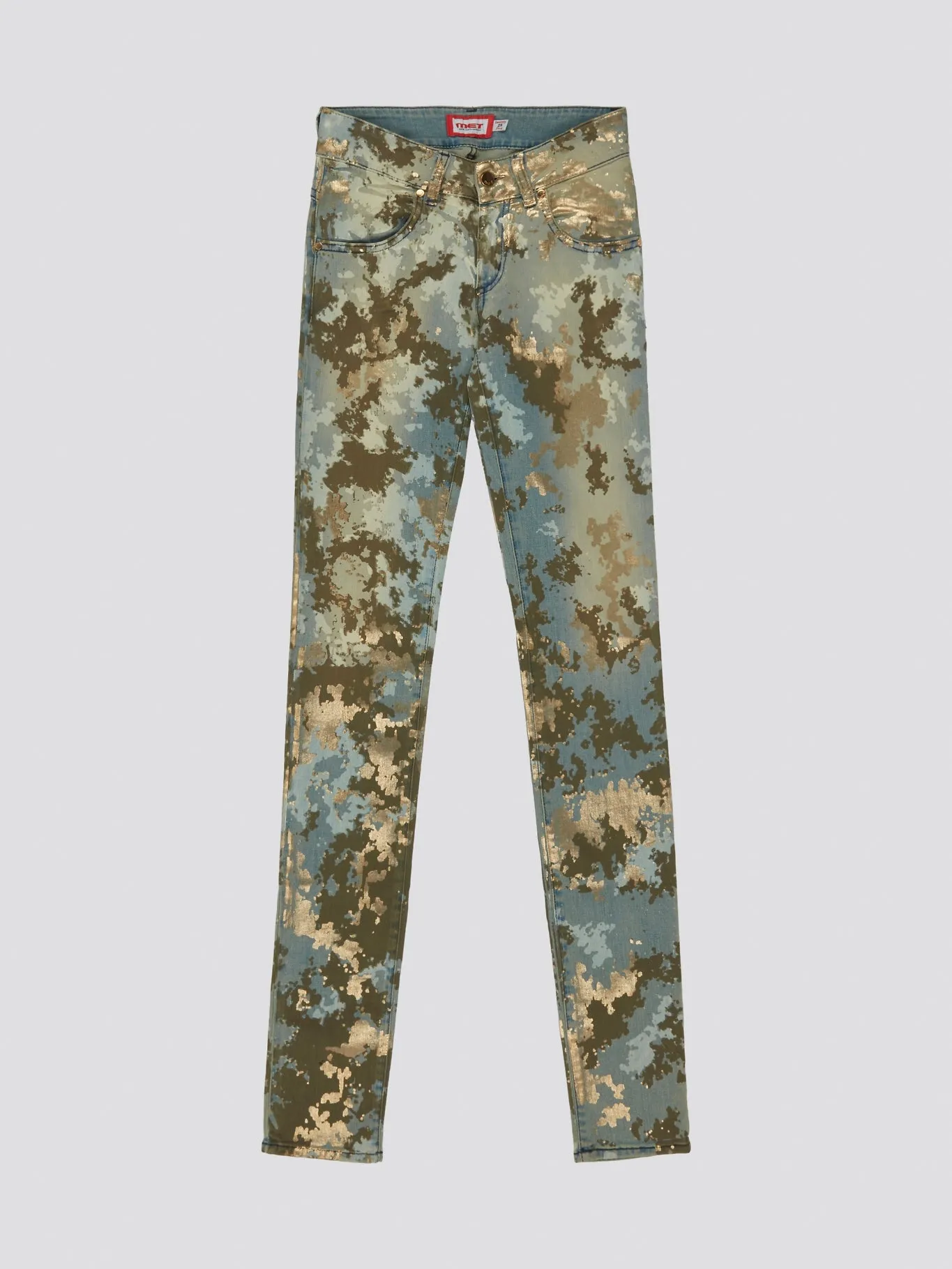 Camo Skinny Fit Denim Jeans