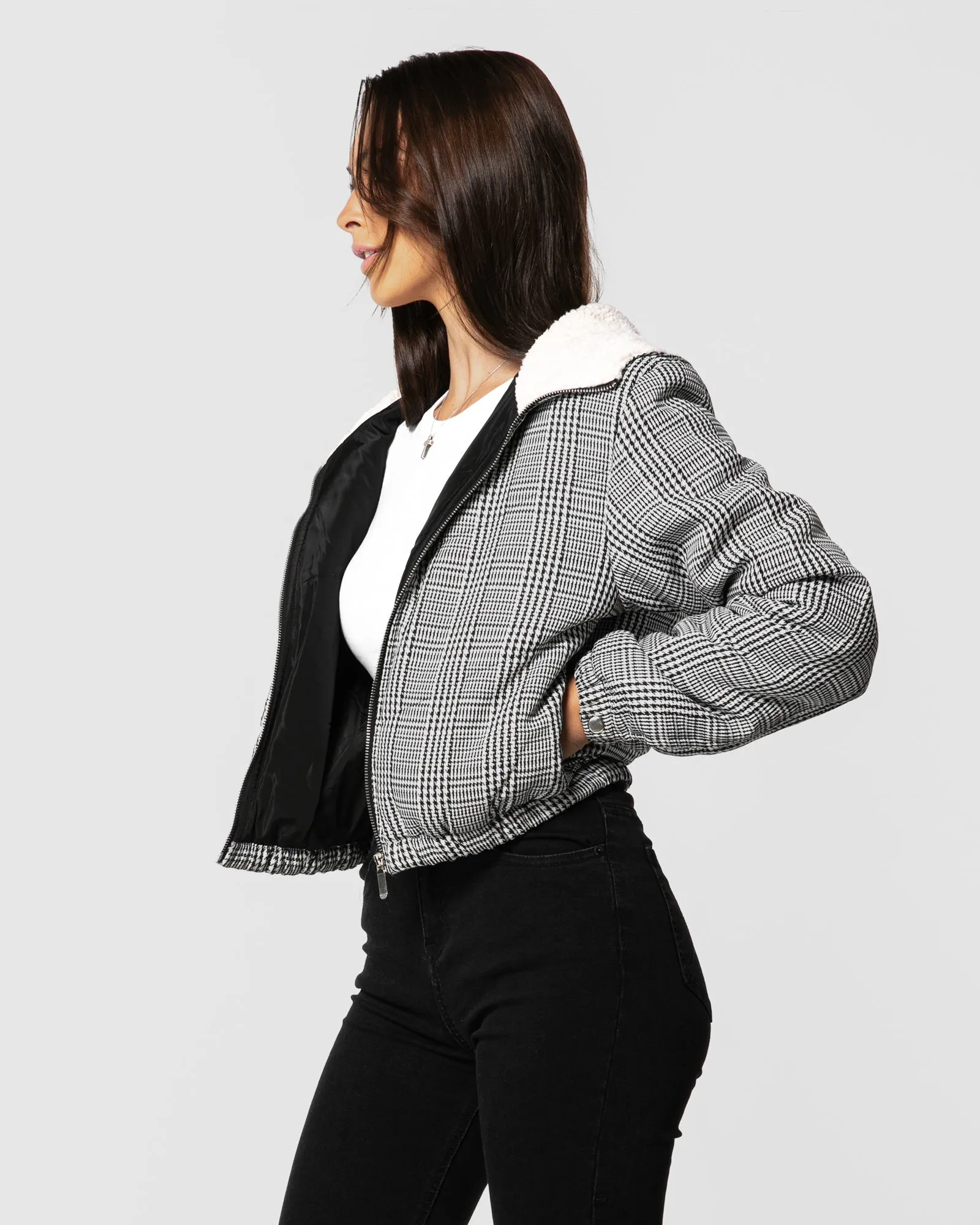 Capri Cropped Bomber Jacket