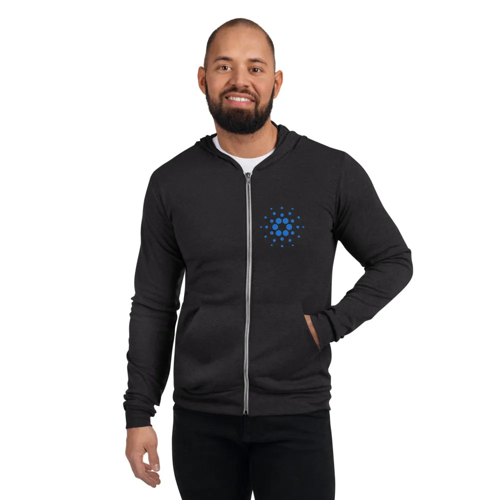 Cardano Unisex zip hoodie