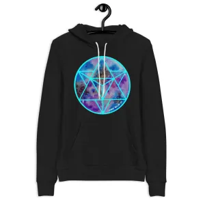 Celestial Merkabah (CYAN) Unisex hoodie