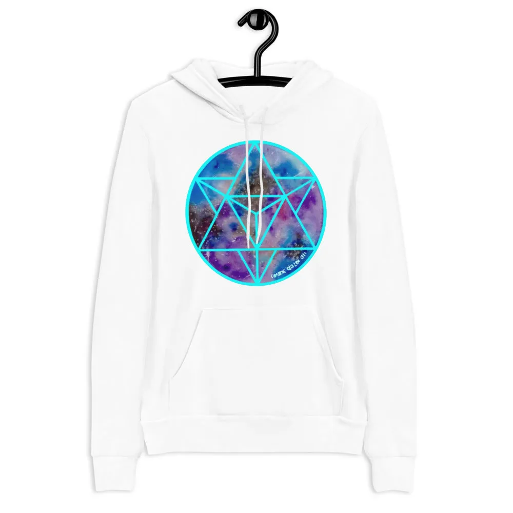 Celestial Merkabah (CYAN) Unisex hoodie