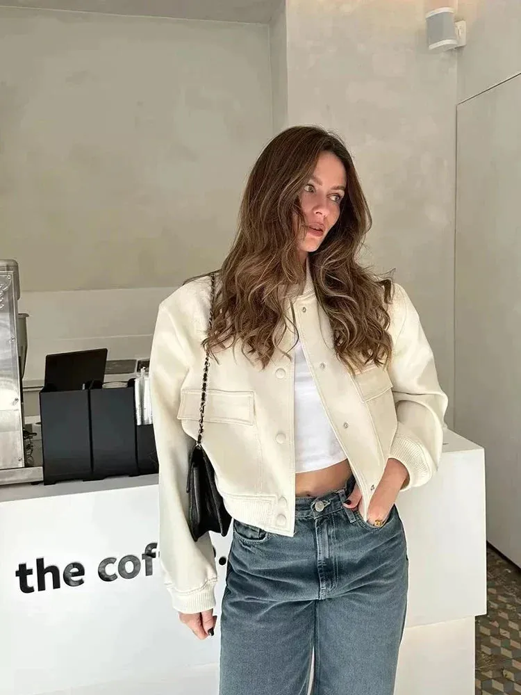 Charming Bomber Jacket for Ladies