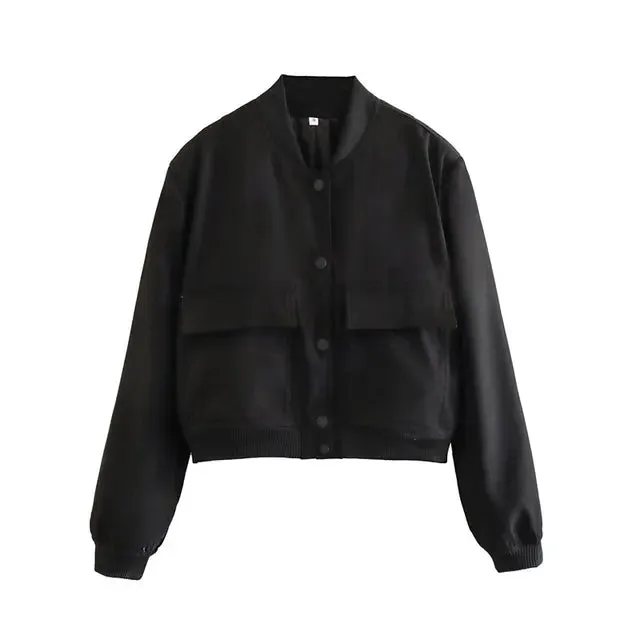 Charming Bomber Jacket for Ladies