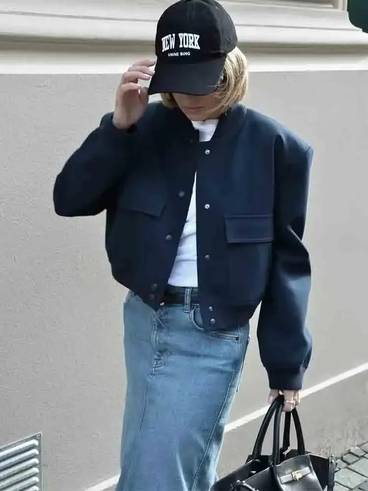 Charming Bomber Jacket for Ladies