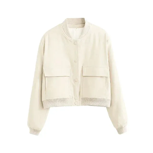 Charming Bomber Jacket for Ladies