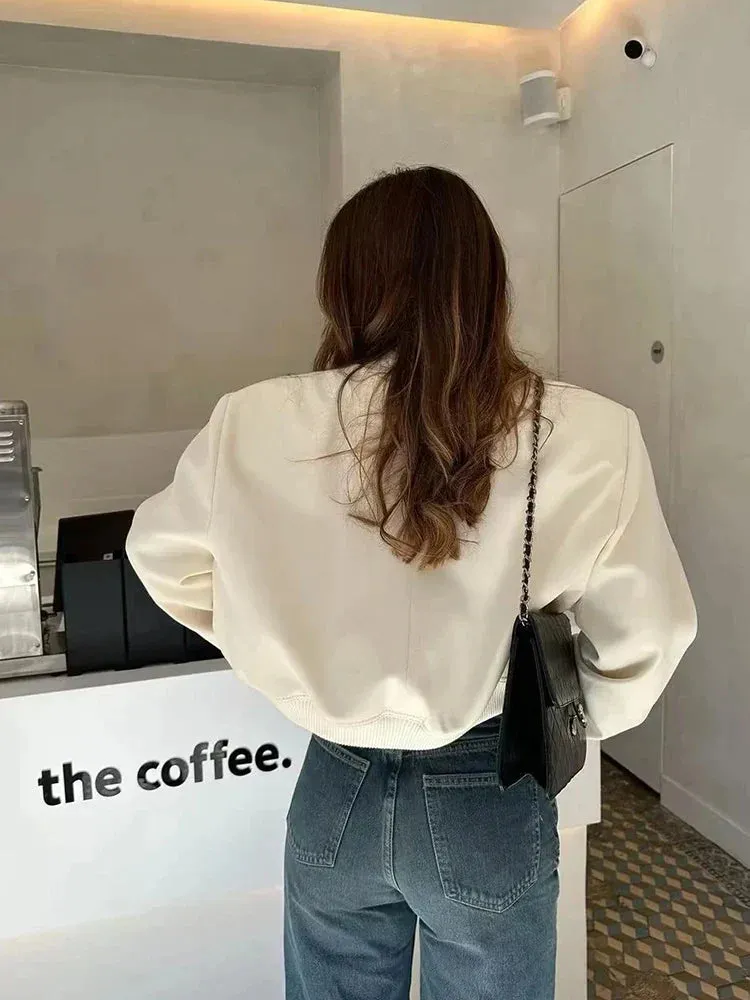 Charming Bomber Jacket for Ladies