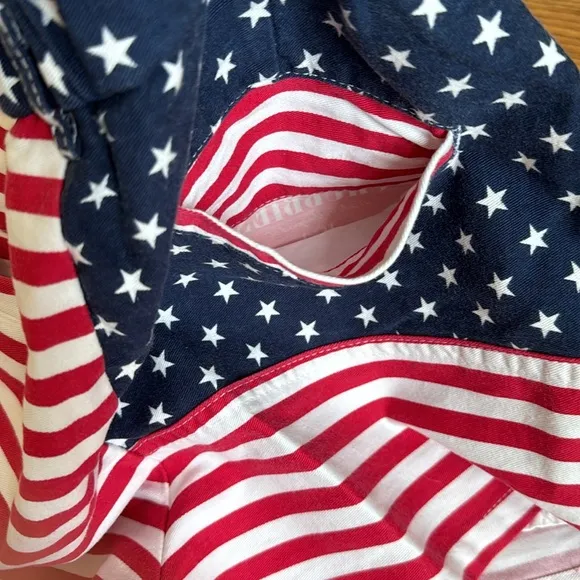 Chubbies Women’s Shorts | Medium | “The Miss Mericas” | Red, White and Blue