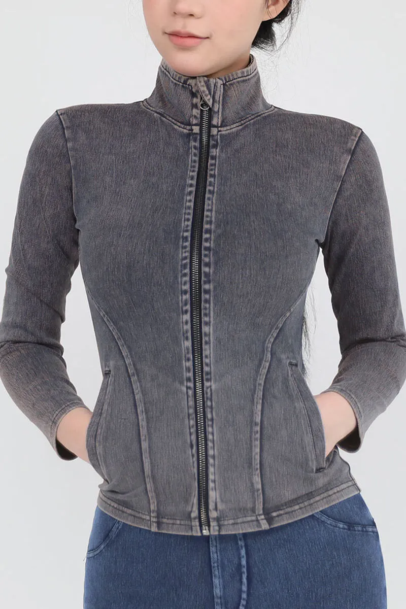 CK0679 Stretch Denim Jacket