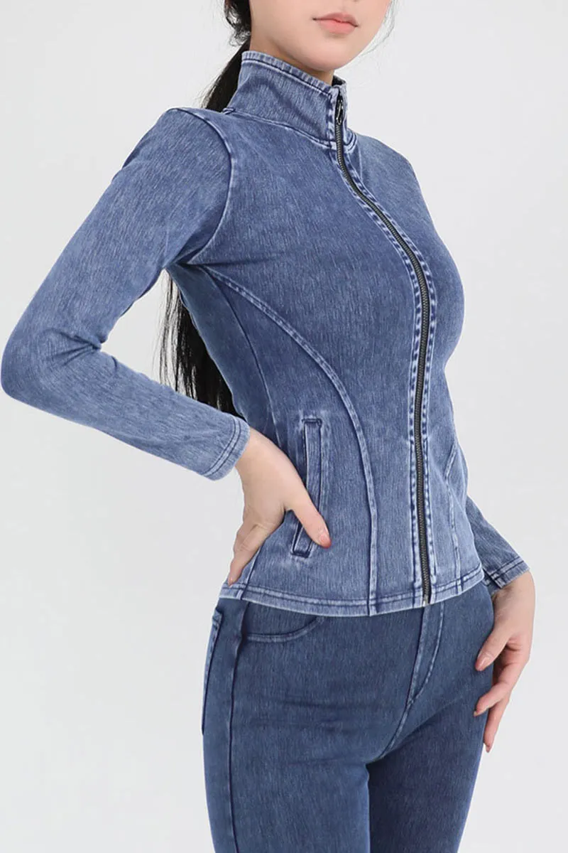 CK0679 Stretch Denim Jacket