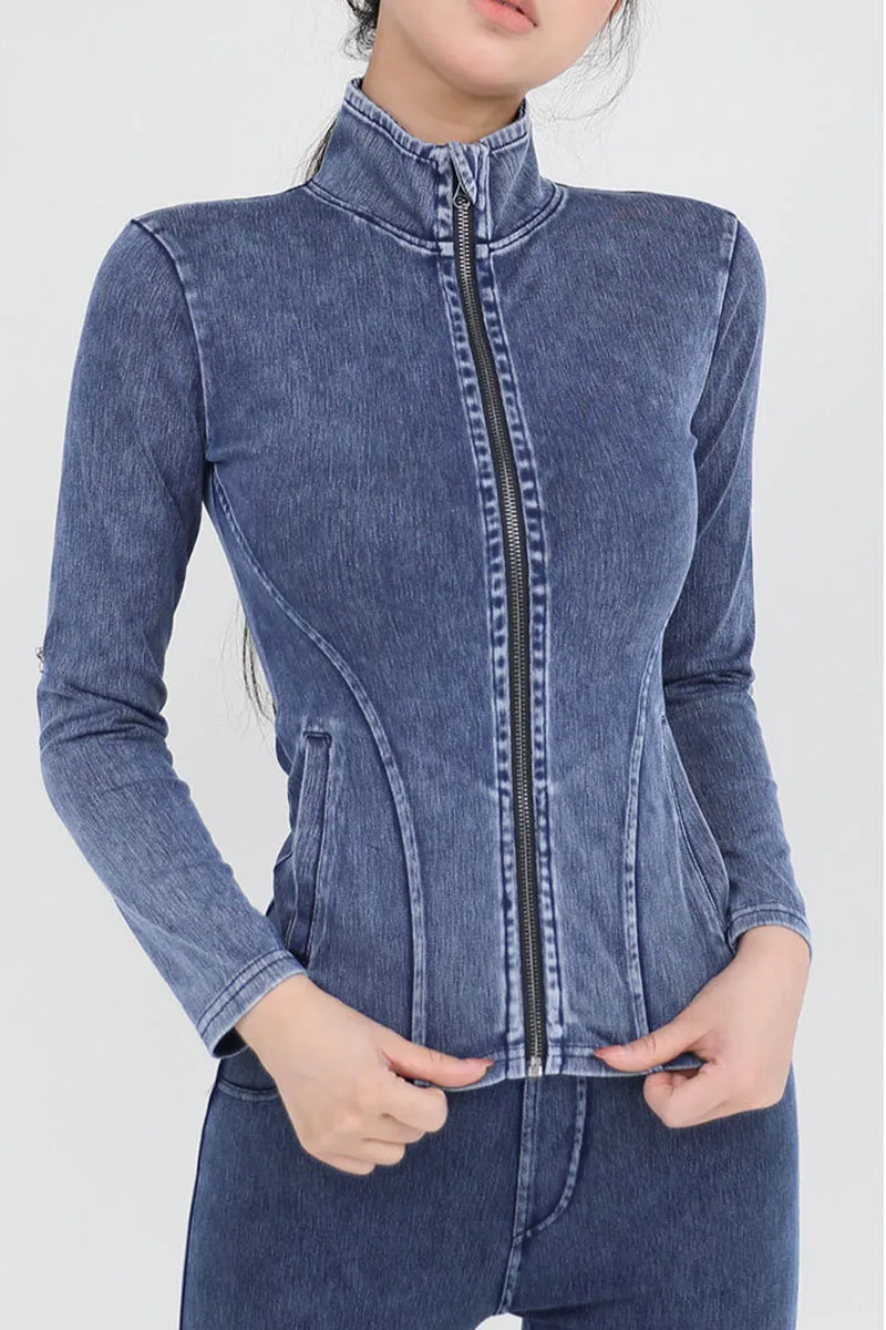 CK0679 Stretch Denim Jacket